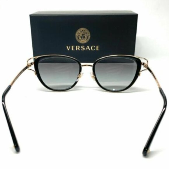 Versace Women\'s Black Gold and Grey Sunglasses!